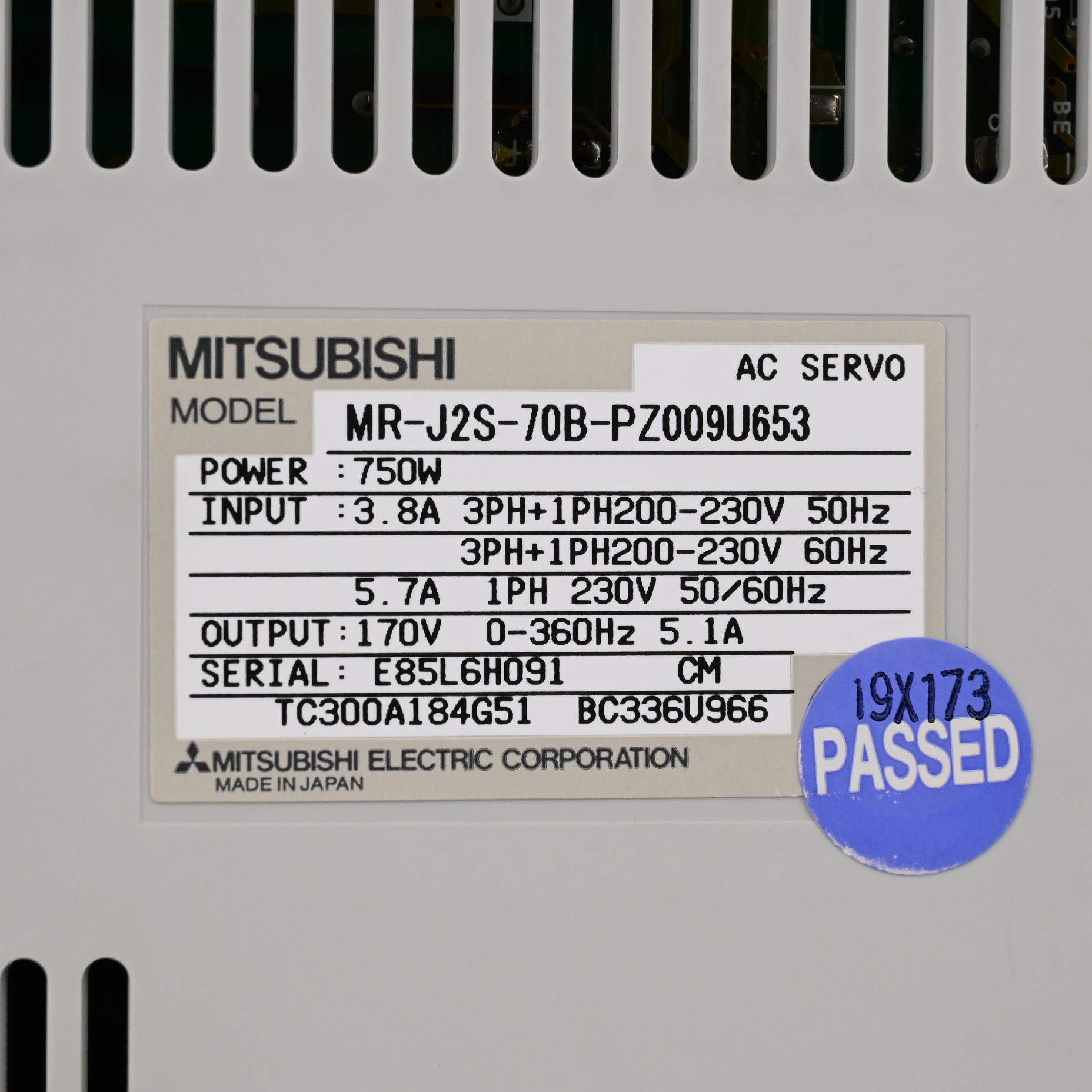 MR-J2S-70B-PZ009U653